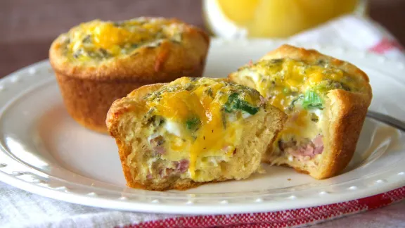 Ham and Cheese Egg Cups