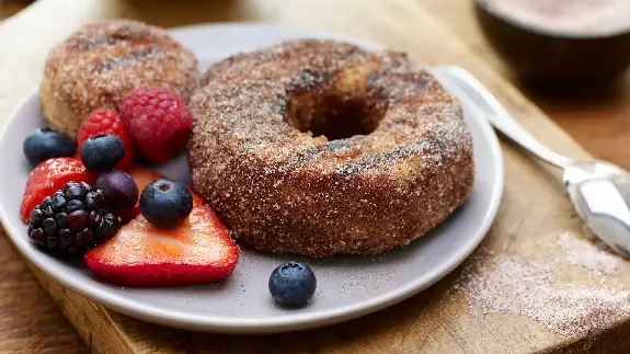Cinnamon Sugar Grilled Donuts