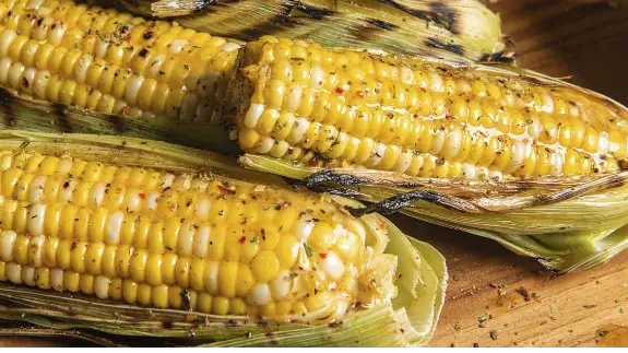 Grilled Corn with Spicy Honey Butter