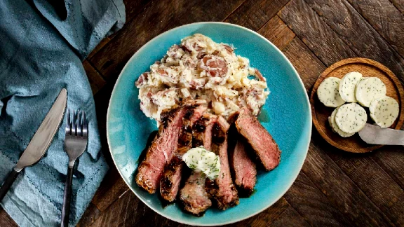 Montreal-Steak-Marinated-Ribeye-with-Smashed-Potatoes