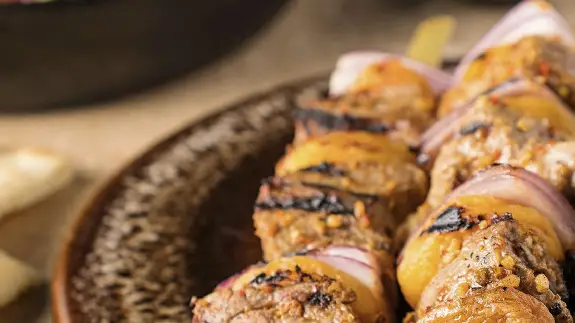 Apricot Lamb Kabobs