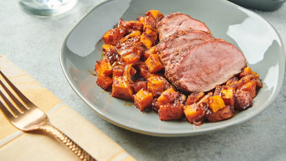 Roast-Pork-Tenderloin-with-Brown-Sugar-Sweet-Potatoes-576X324