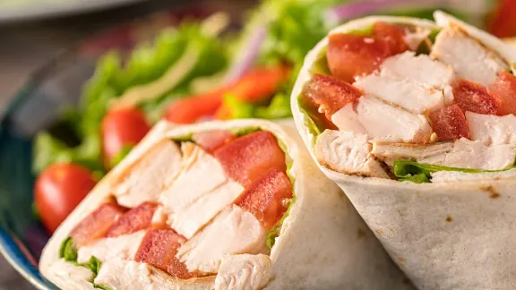 Montreal Grilled Chicken Wraps
