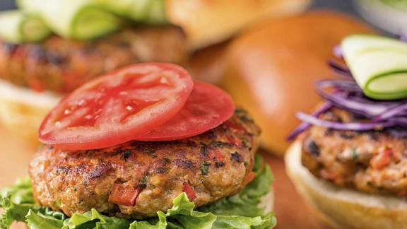 Curry-Turkey-Burgers