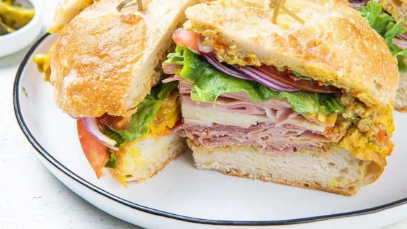 Creamy Yellow Mustard Muffaletta