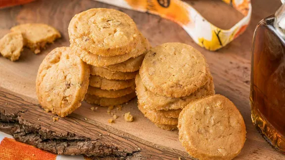 Biscuits sablés aux noix et à l'érable