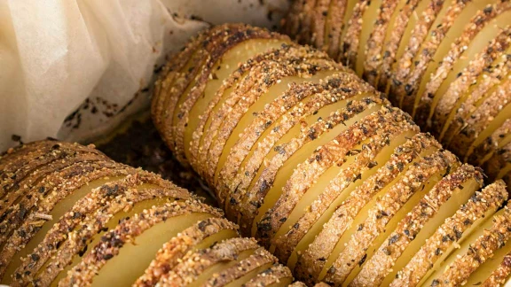 Pommes de terre en accordéon