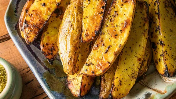 Lemon Herb Potato Wedges