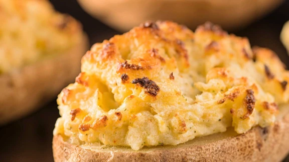 Garlic and Herb Stuffed Potatoes