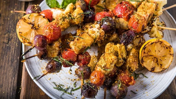 grilled-swordfish-and-cauliflower-skewers-with-gunpowder-spice