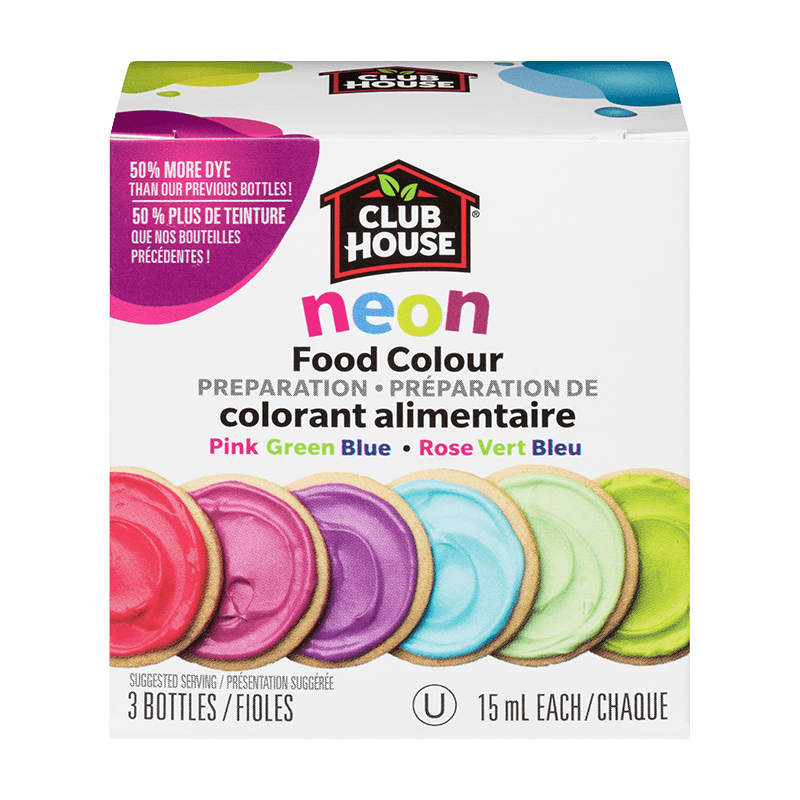 club house neon food color