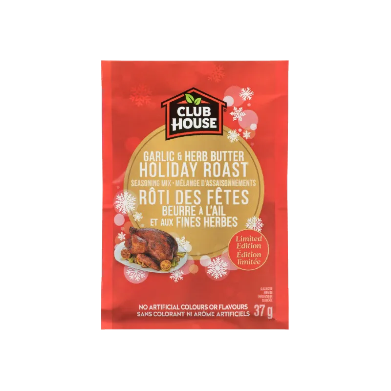 Garlic & Herb Butter Holiday Roast Seasoning Mix | Club House