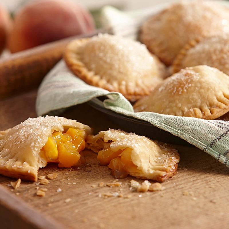 ginger peach mini pies