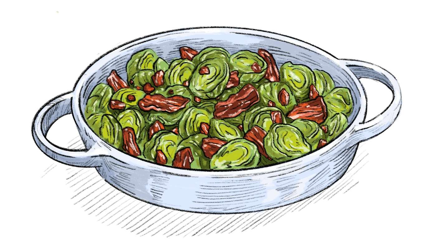 maple bacon brussels sprouts