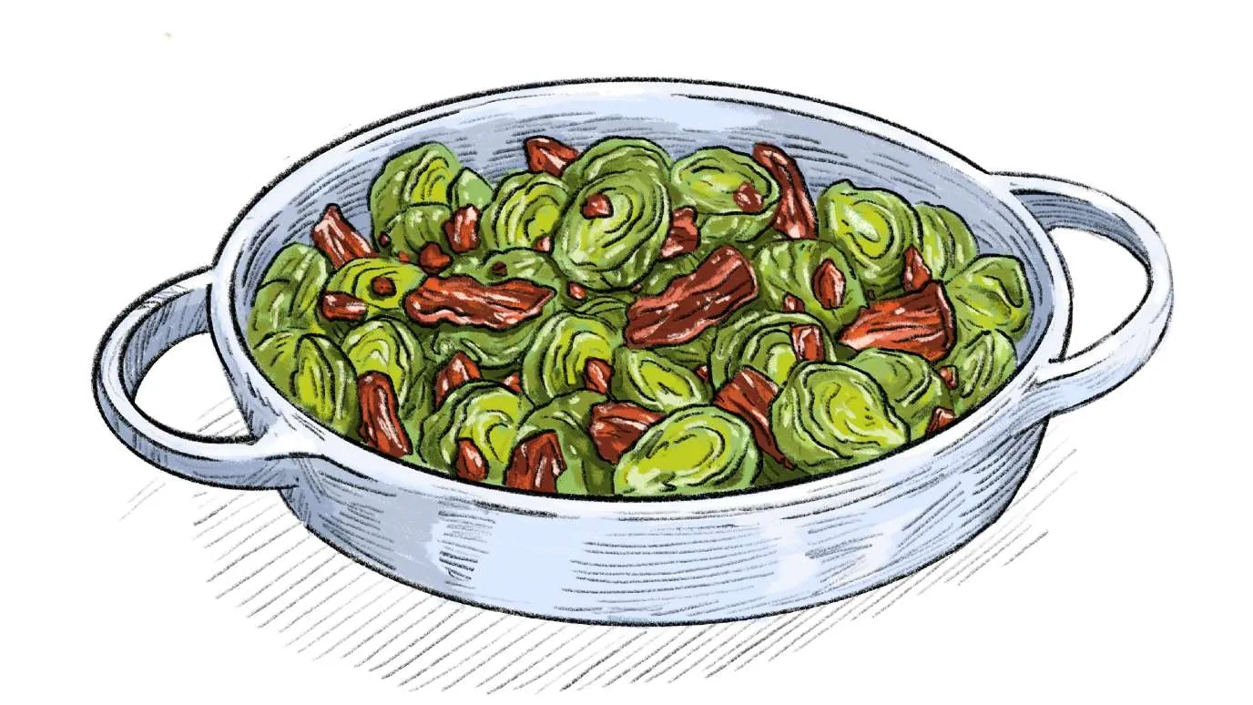 maple bacon brussels sprouts