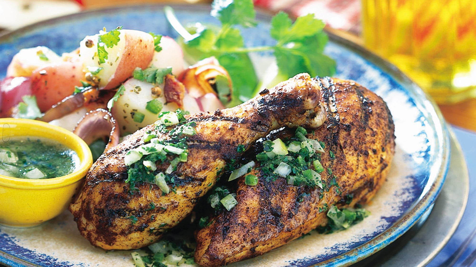 Southwestern Grilled Chicken with Lime Butter
