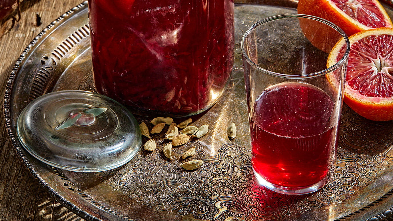 blood orange beet and cardamom sipping sour