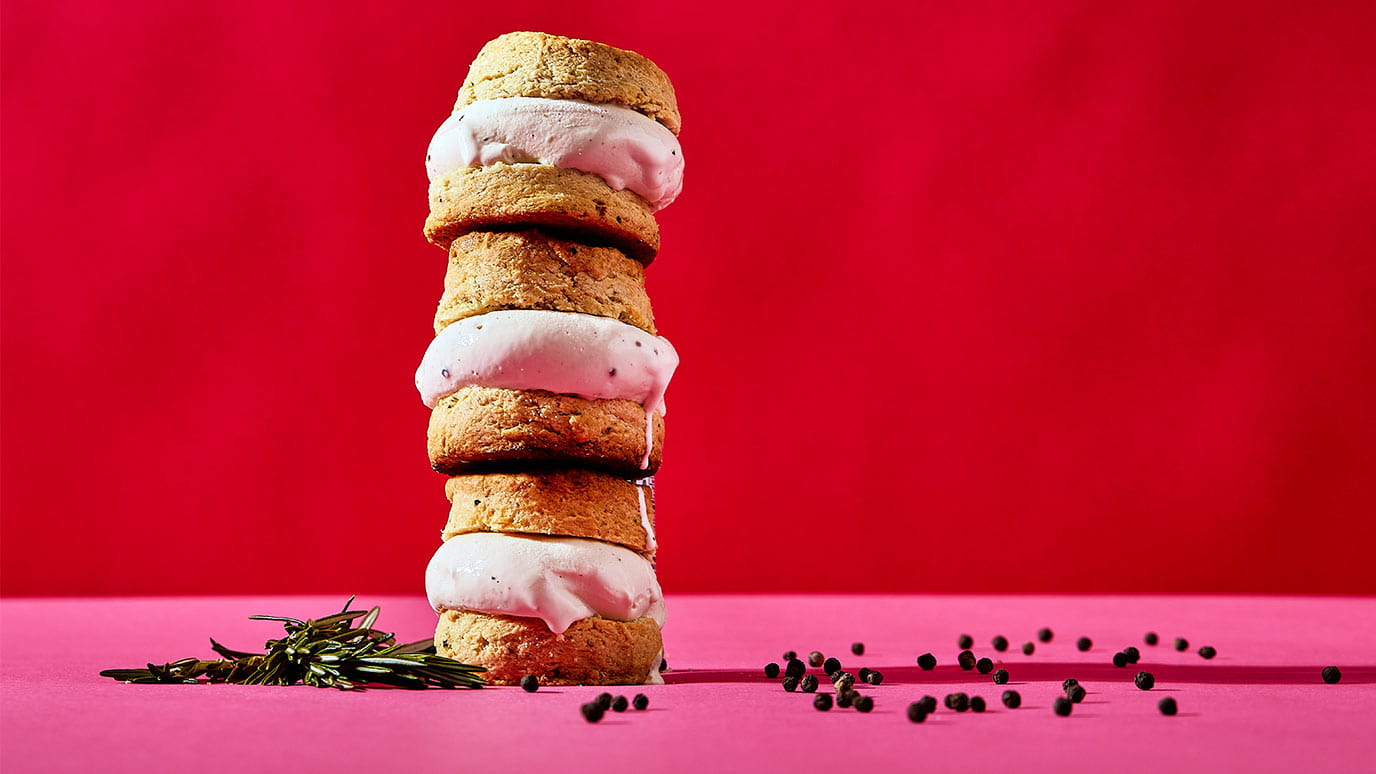 sweet and savory ice cream sandwich
