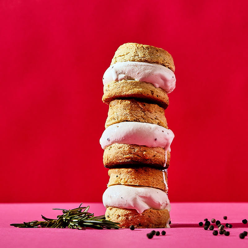 sweet and savory ice cream sandwich