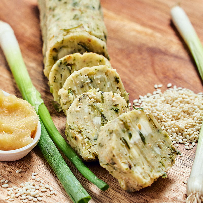 scallion miso sesame butter