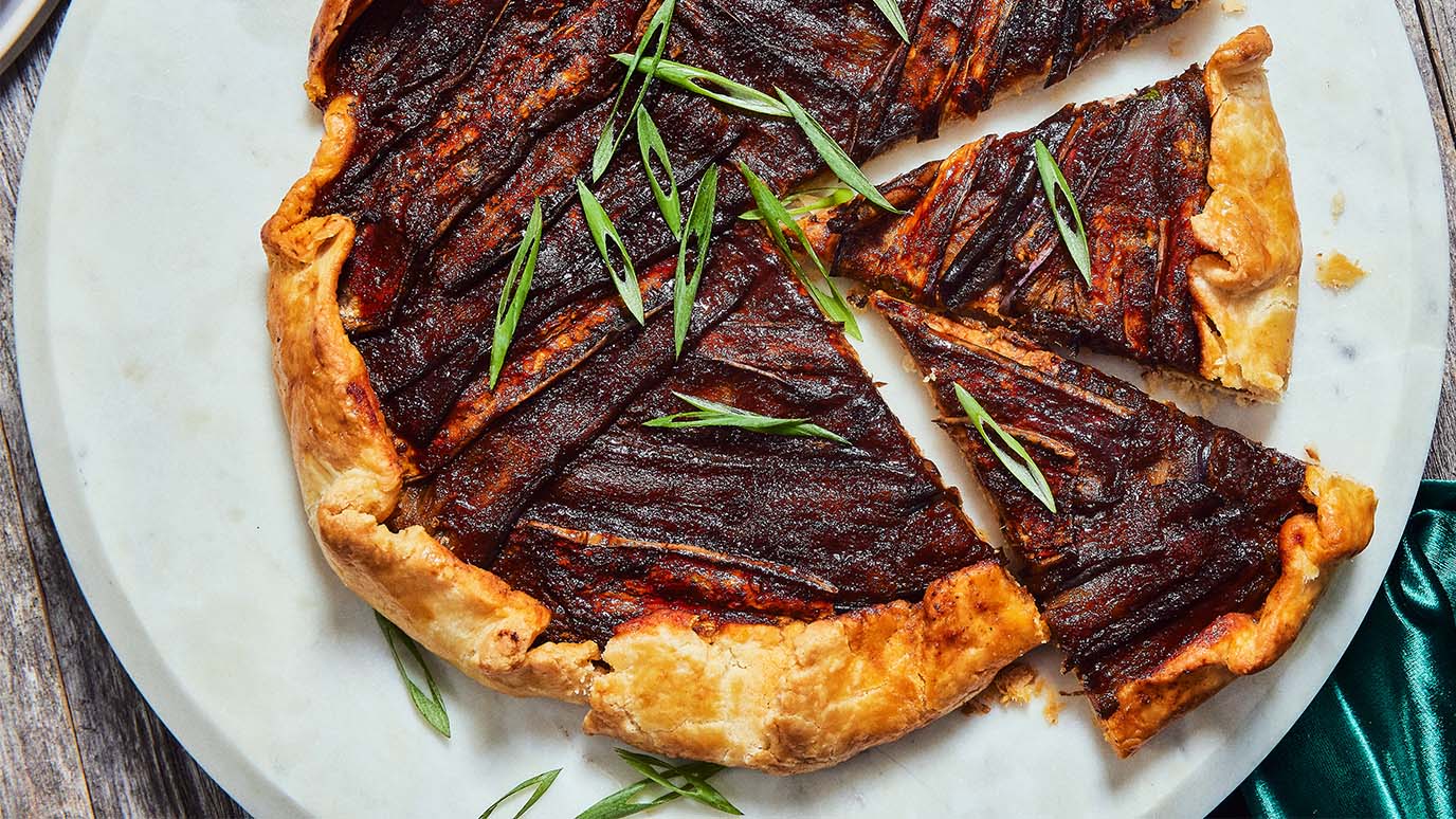 gochujang eggplant galette