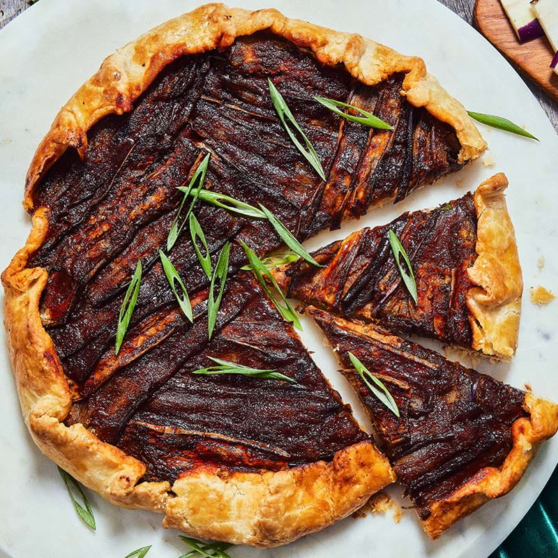 gochujang eggplant galette