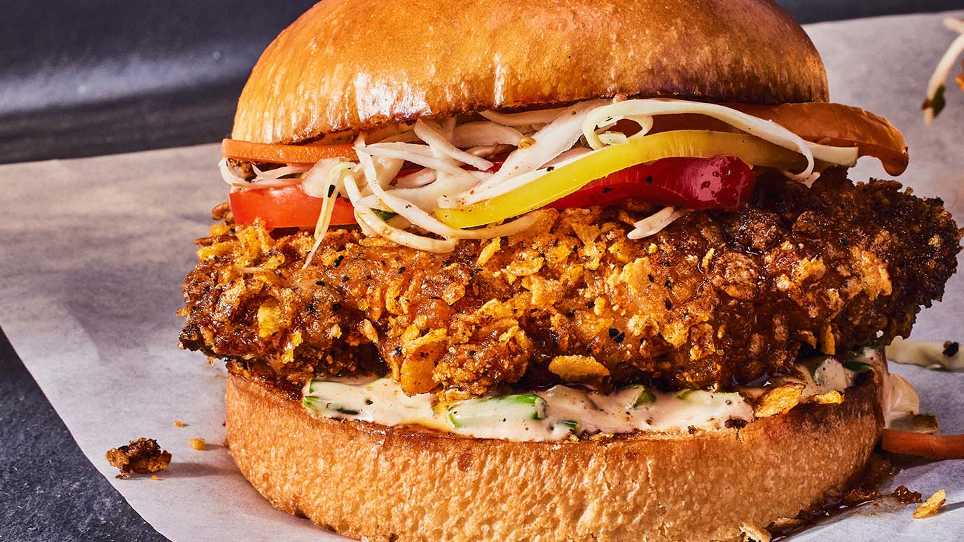 Crispy Mala Chicken Sandwich