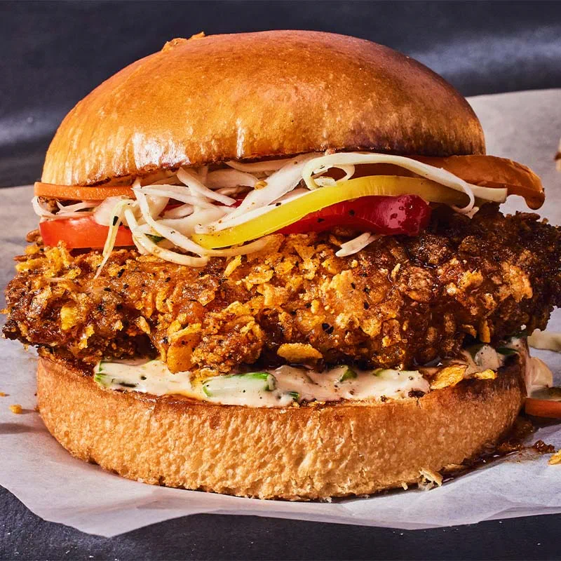 Crispy Mala Chicken Sandwich