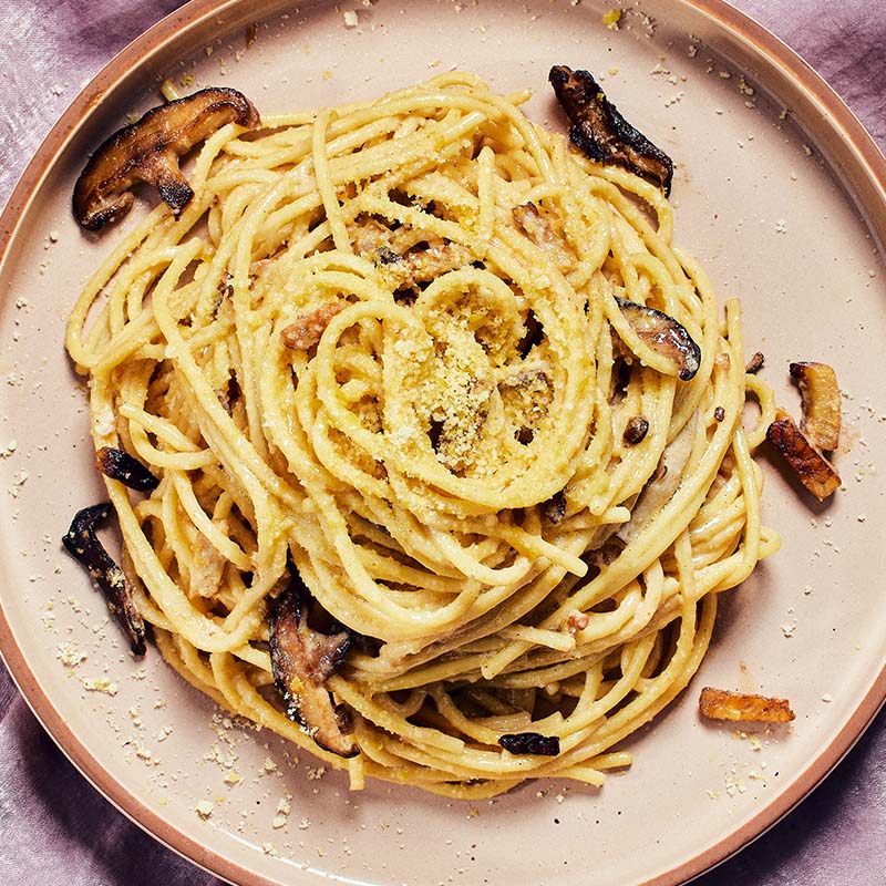 vegan pasta carbonara