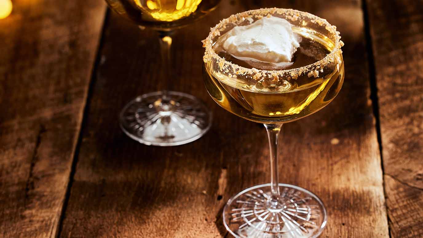 Cinnamon Cereal Milk Punch Cocktail