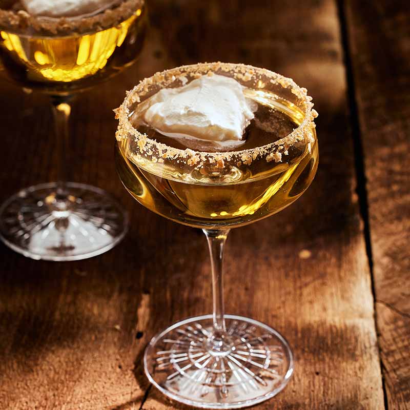 Cinnamon Cereal Milk Punch Cocktail