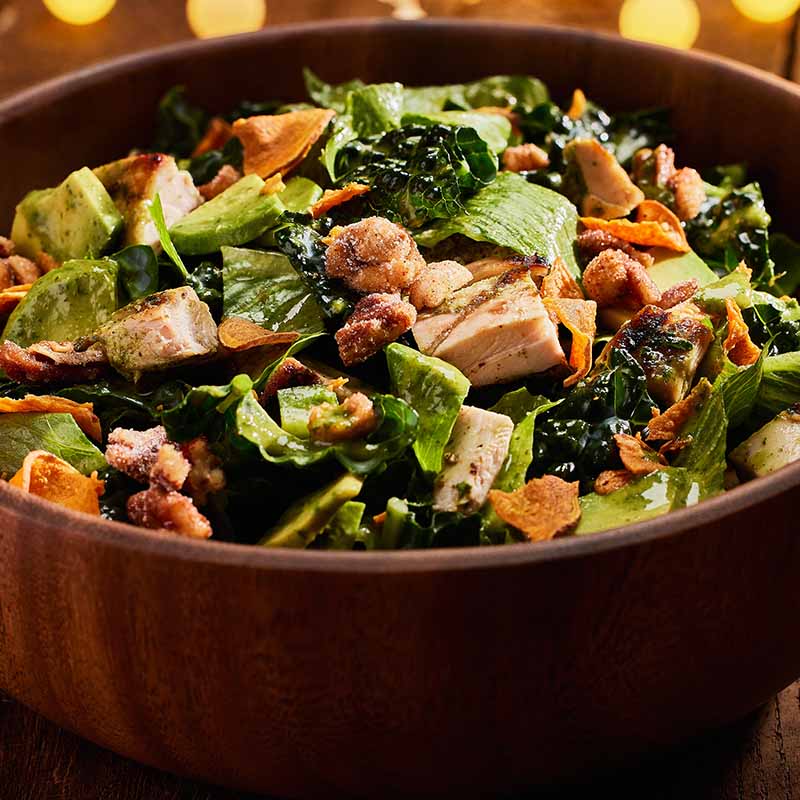 Grilled Chicken Chopped Salad with Cilantro Vinaigrette