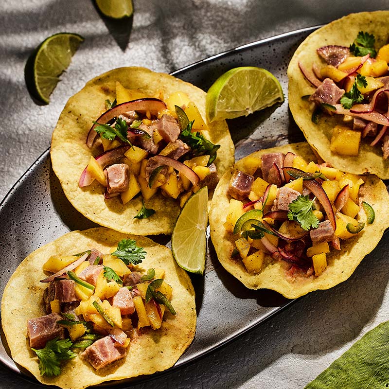 Tuna Ceviche Tostada