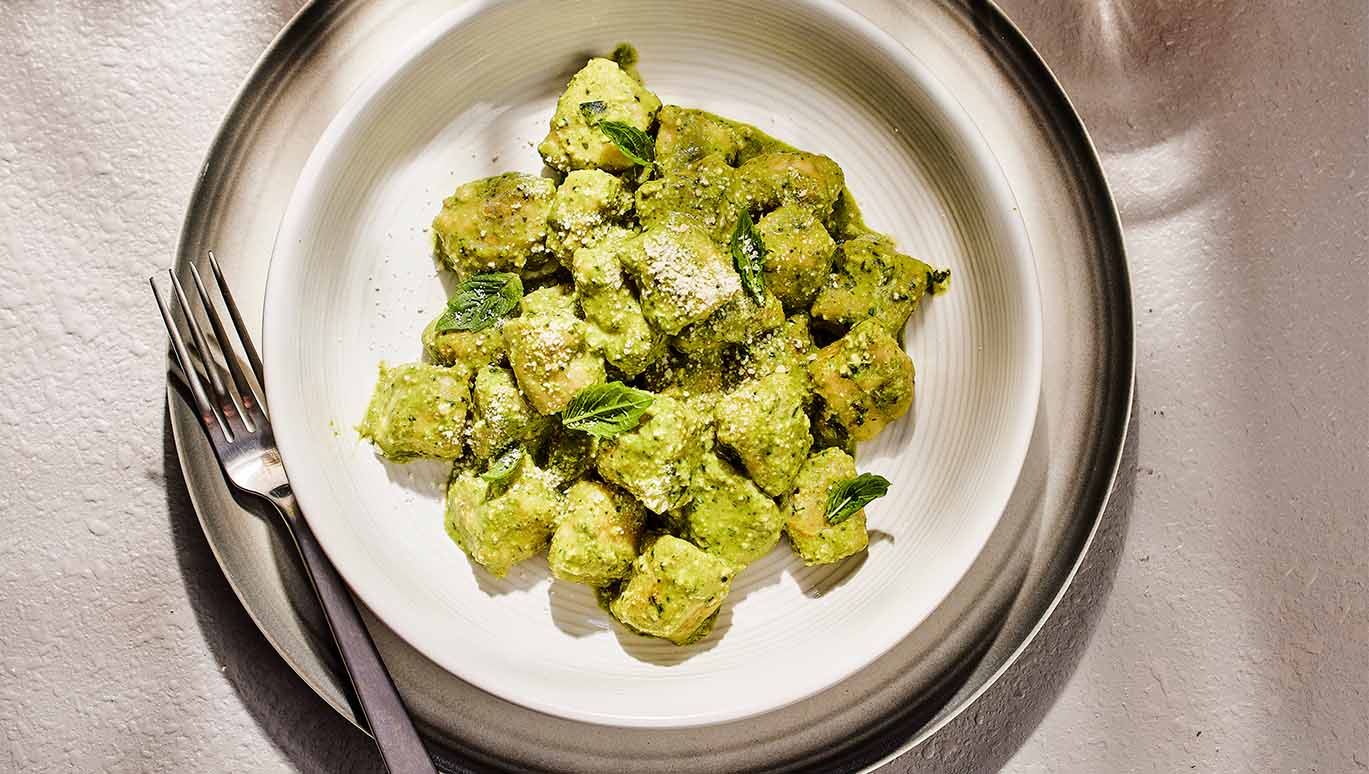 Potato Gnocchi with Sour Pesto 