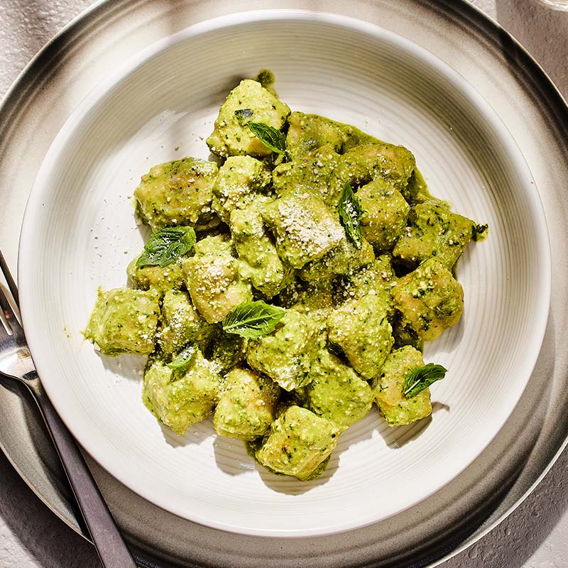 Potato Gnocchi with Sour Pesto 
