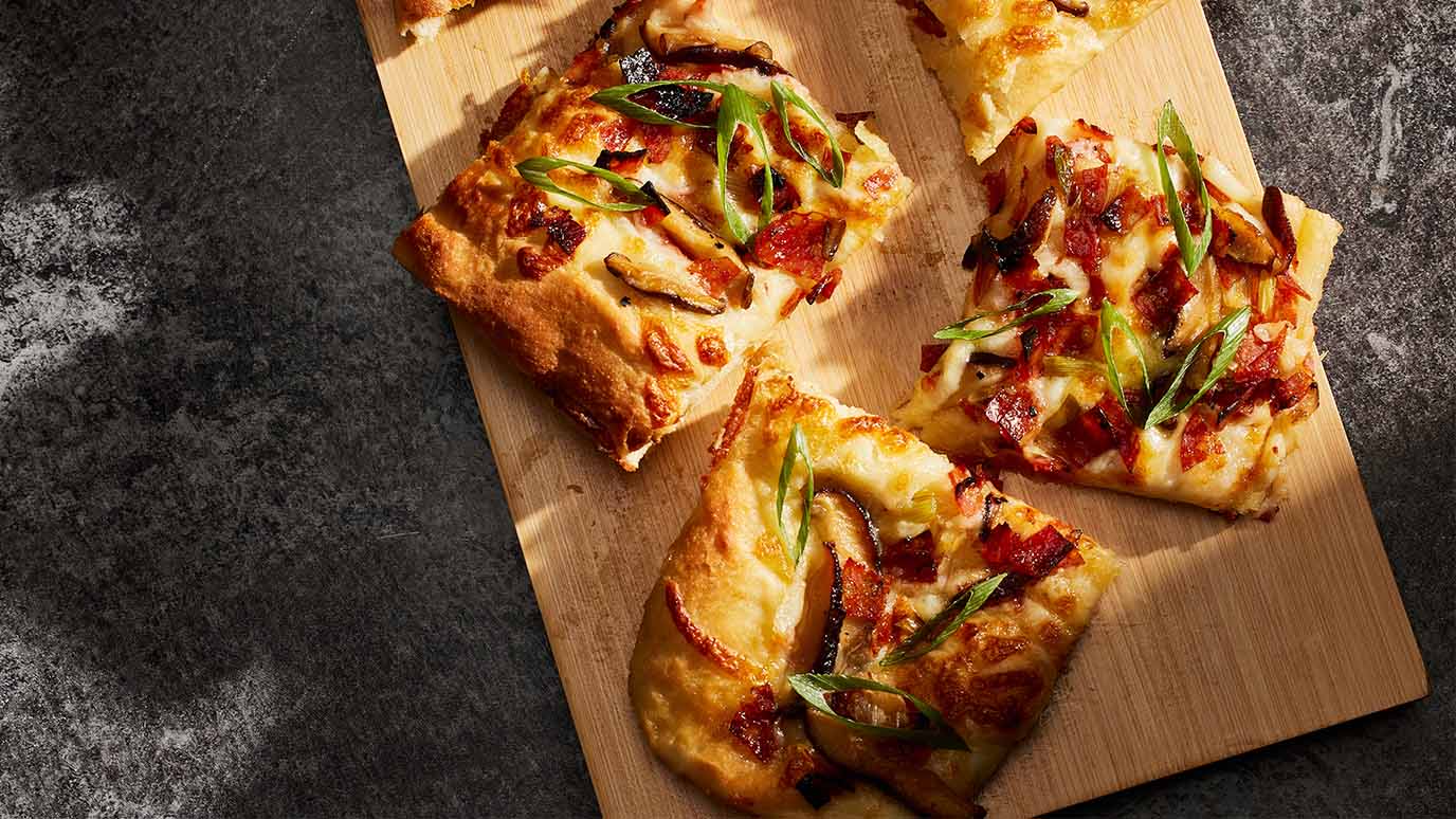 Japanese Milk Bread Pizza