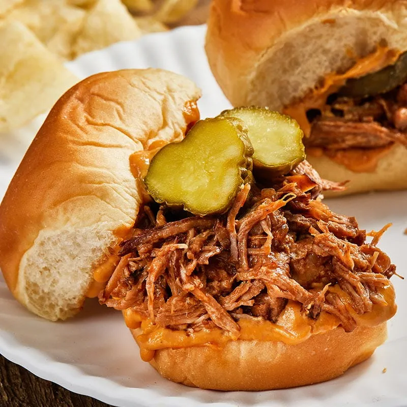 instant pot honey chipotle pulled pork sliders