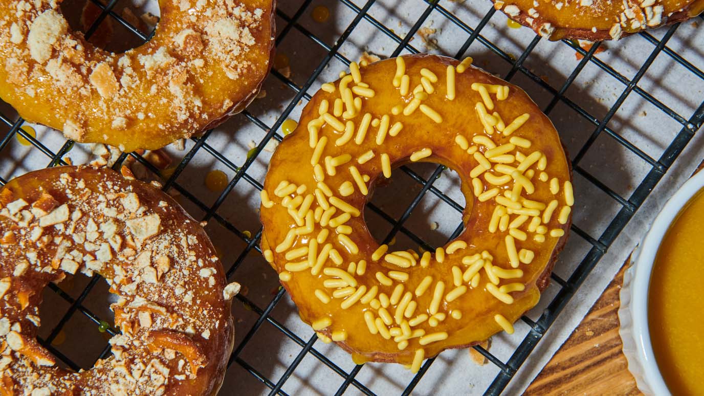 Mustard Glazed Donuts 