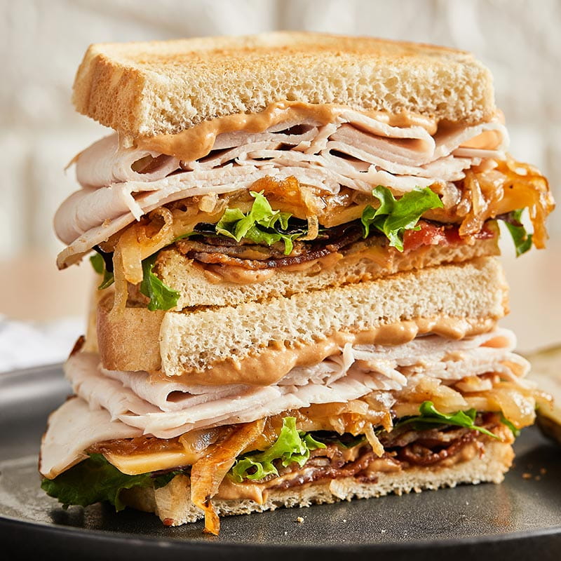 smoky applewood turkey sandwich