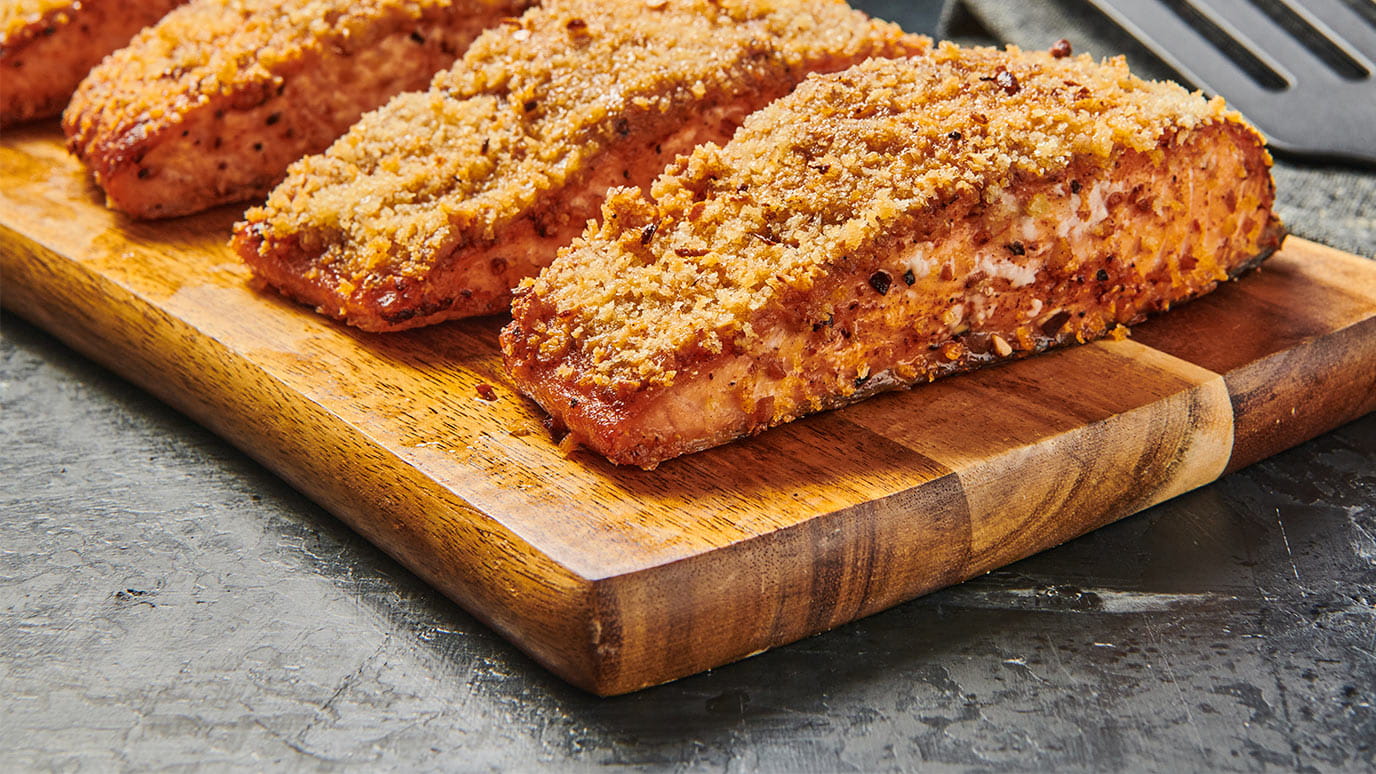 air fryer crispy applewood salmon