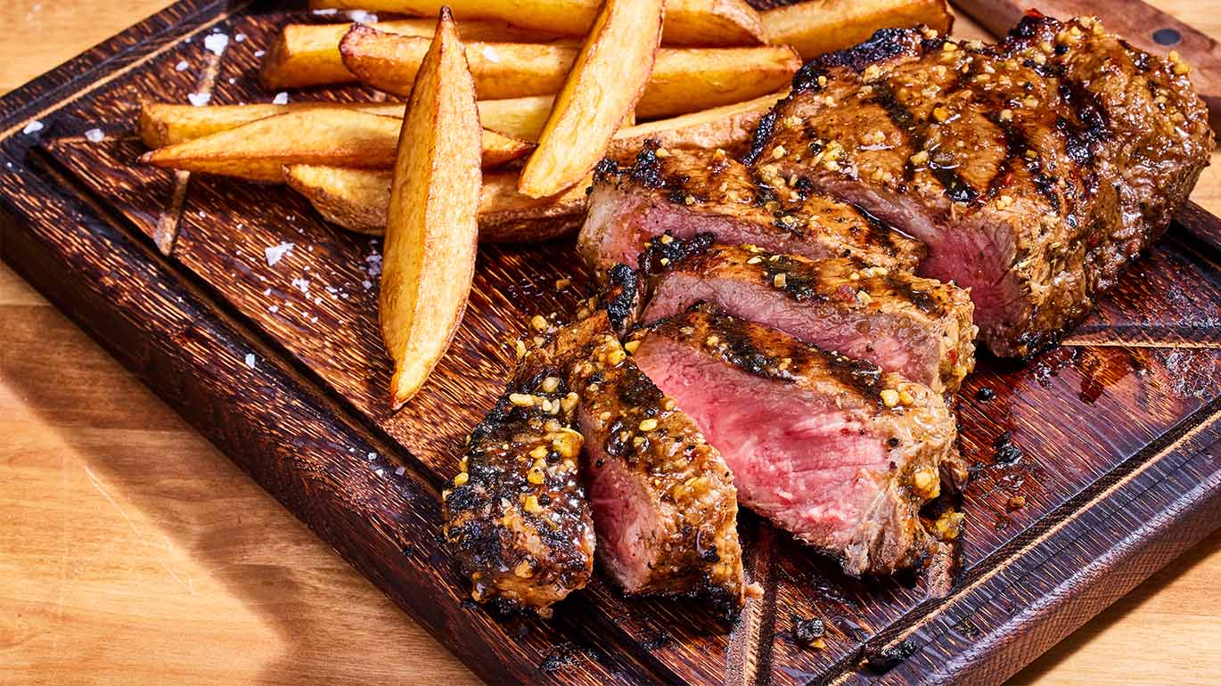 Grilled Steak with Steakhouse Style Marinade