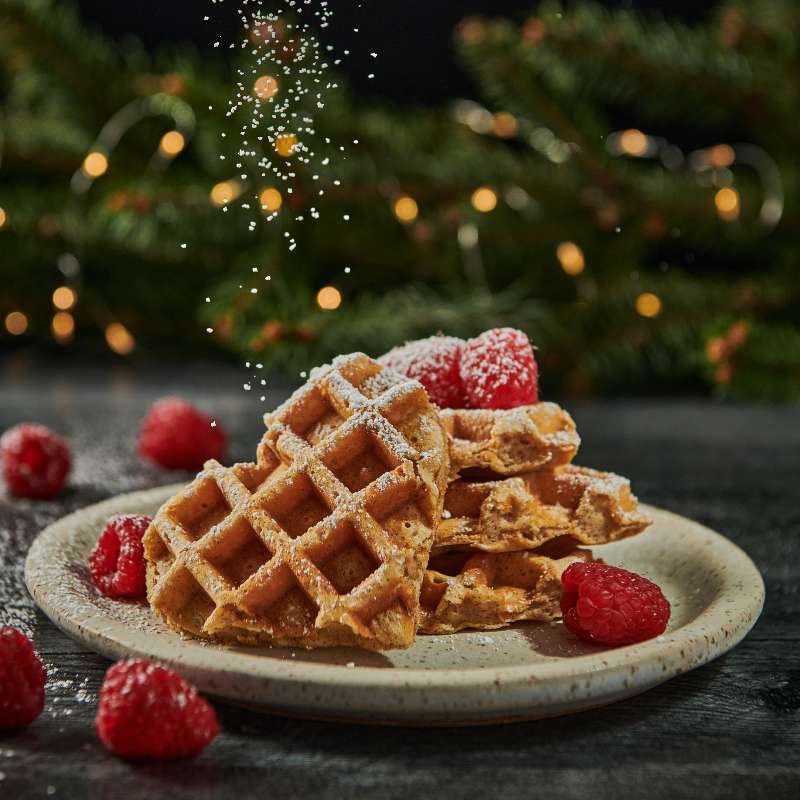 cinnamon buttermilk waffles