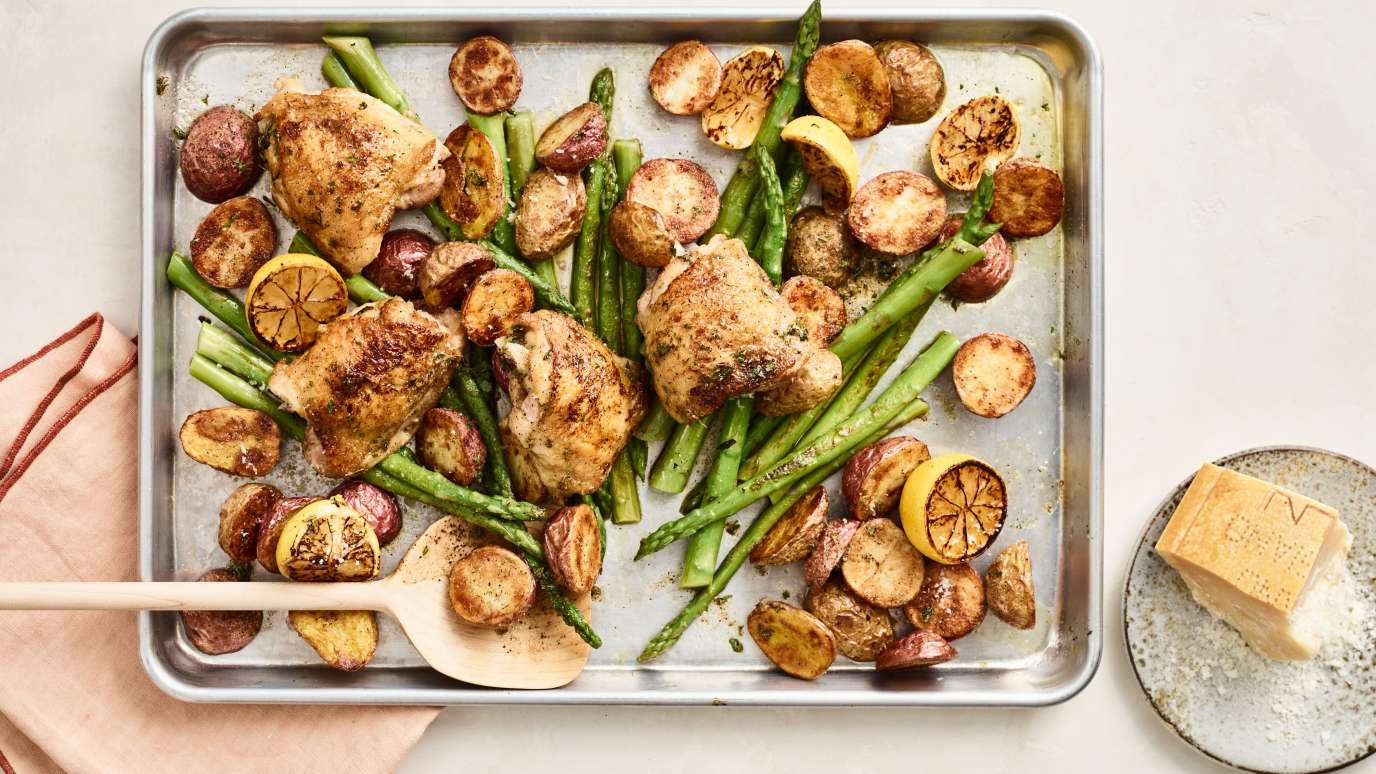 Garlic Parm Sheet Pan Chicken