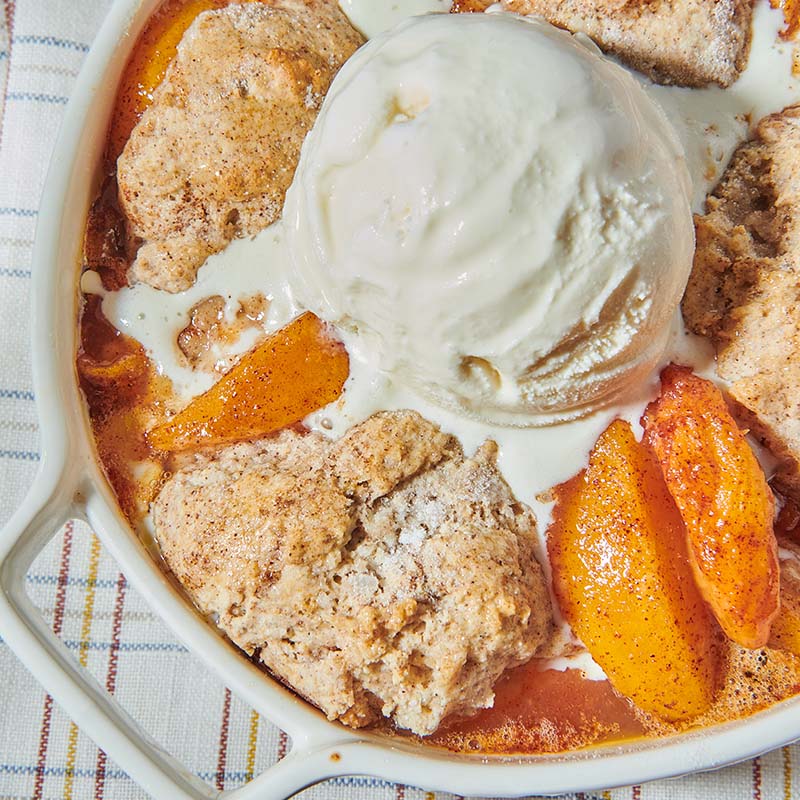 Easy Peach Cobbler Recipe with Bisquick® Topping
