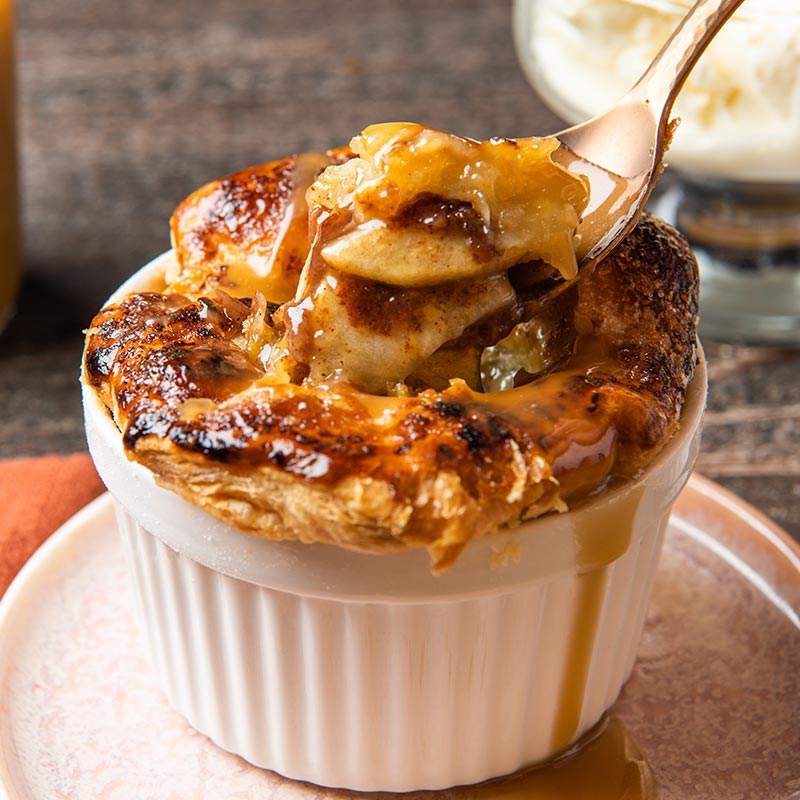 salted caramel mini apple pies