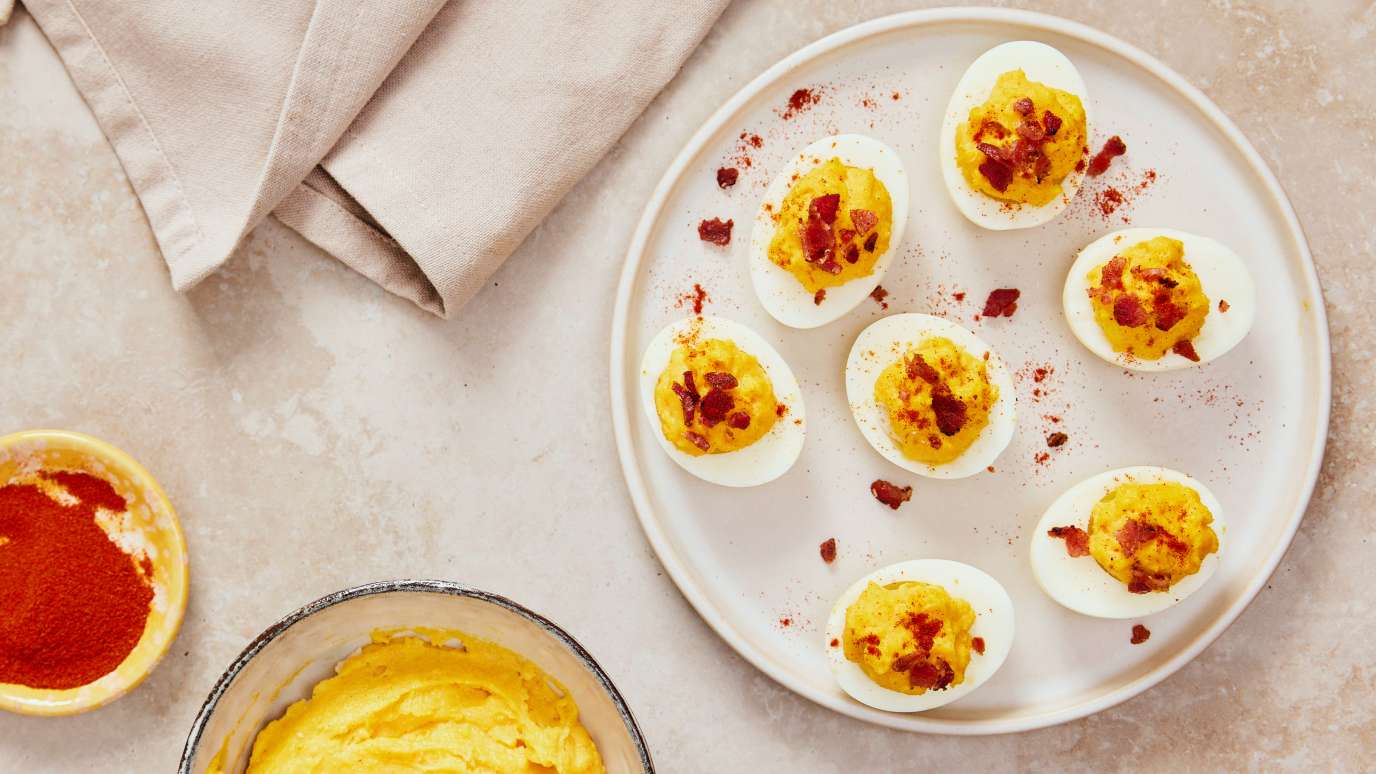 smoky deviled eggs