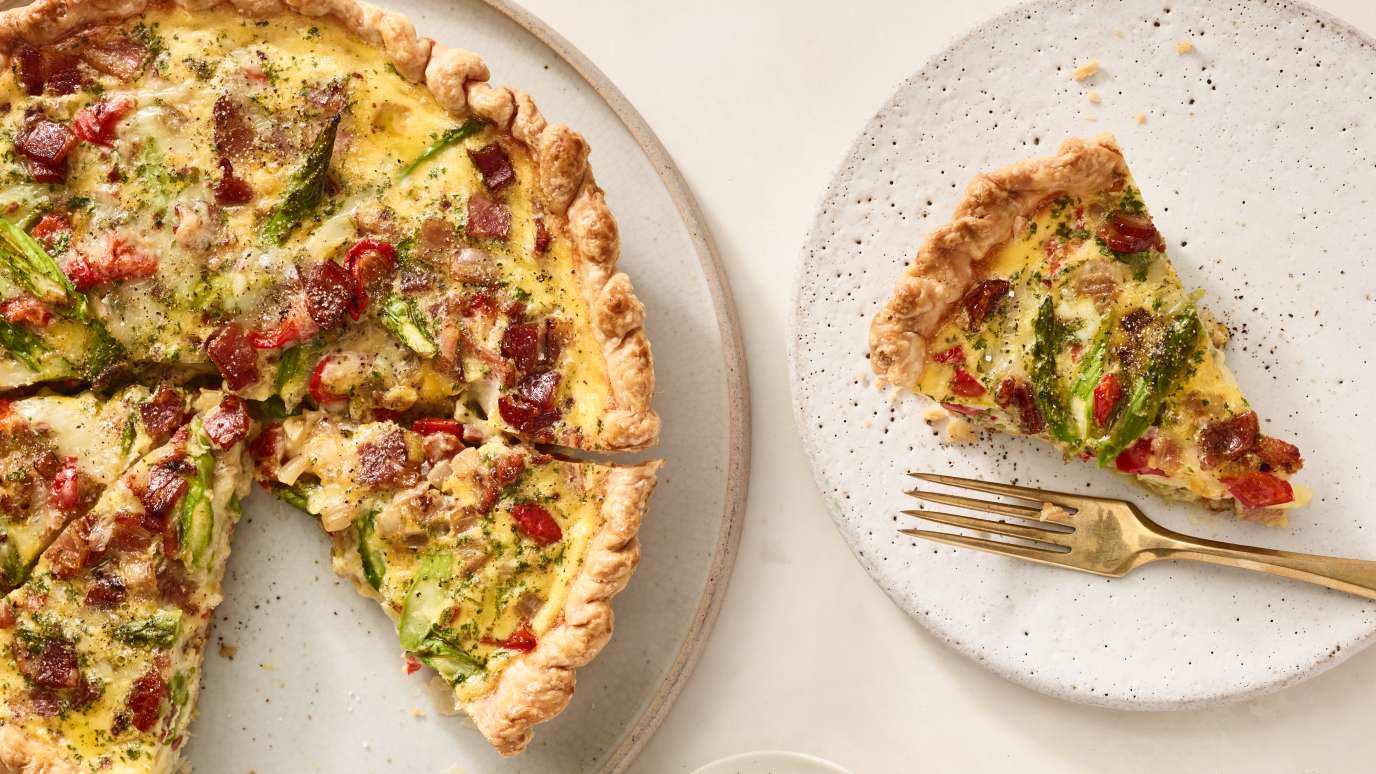Veggie Bacon Quiche