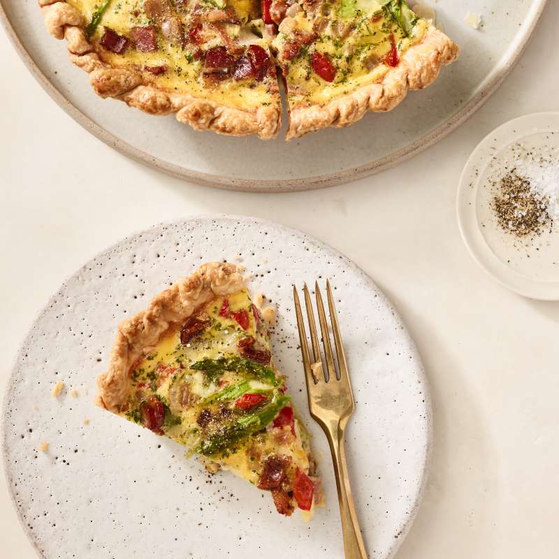 Veggie Bacon Quiche